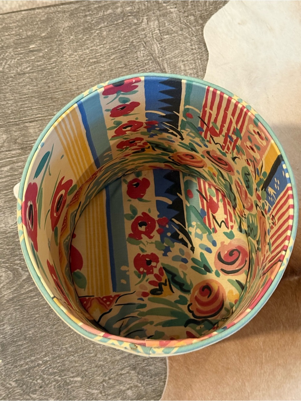 Gorgeous Gypsy Dance Fabric Lined Waste Basket - Picture 6 of 11